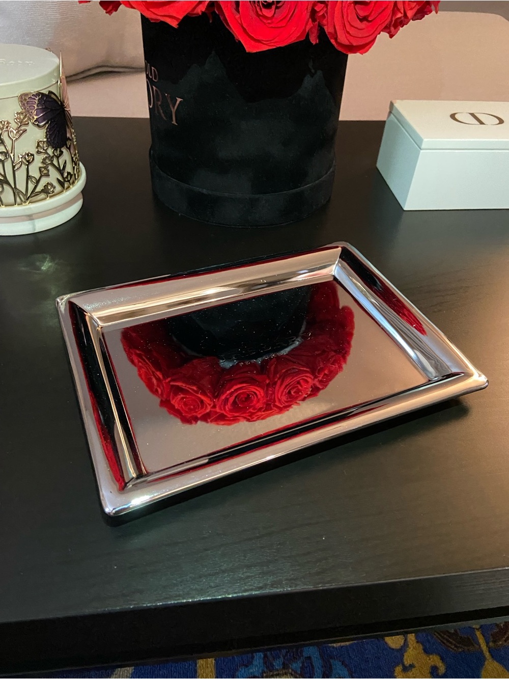 BURBERRY Perfumes Tray For Jewelry, Perfume Bottles 9”x 6”